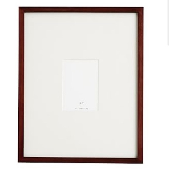 Pottery Barn Wood Gallery Oversized Mat Frame 8x10 in Espresso Brown New In Box! - Picture 1 of 14